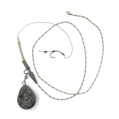 Готовый карповый монтаж ''Безопасная клипса'' CarpHunter груз ''Гриппа''